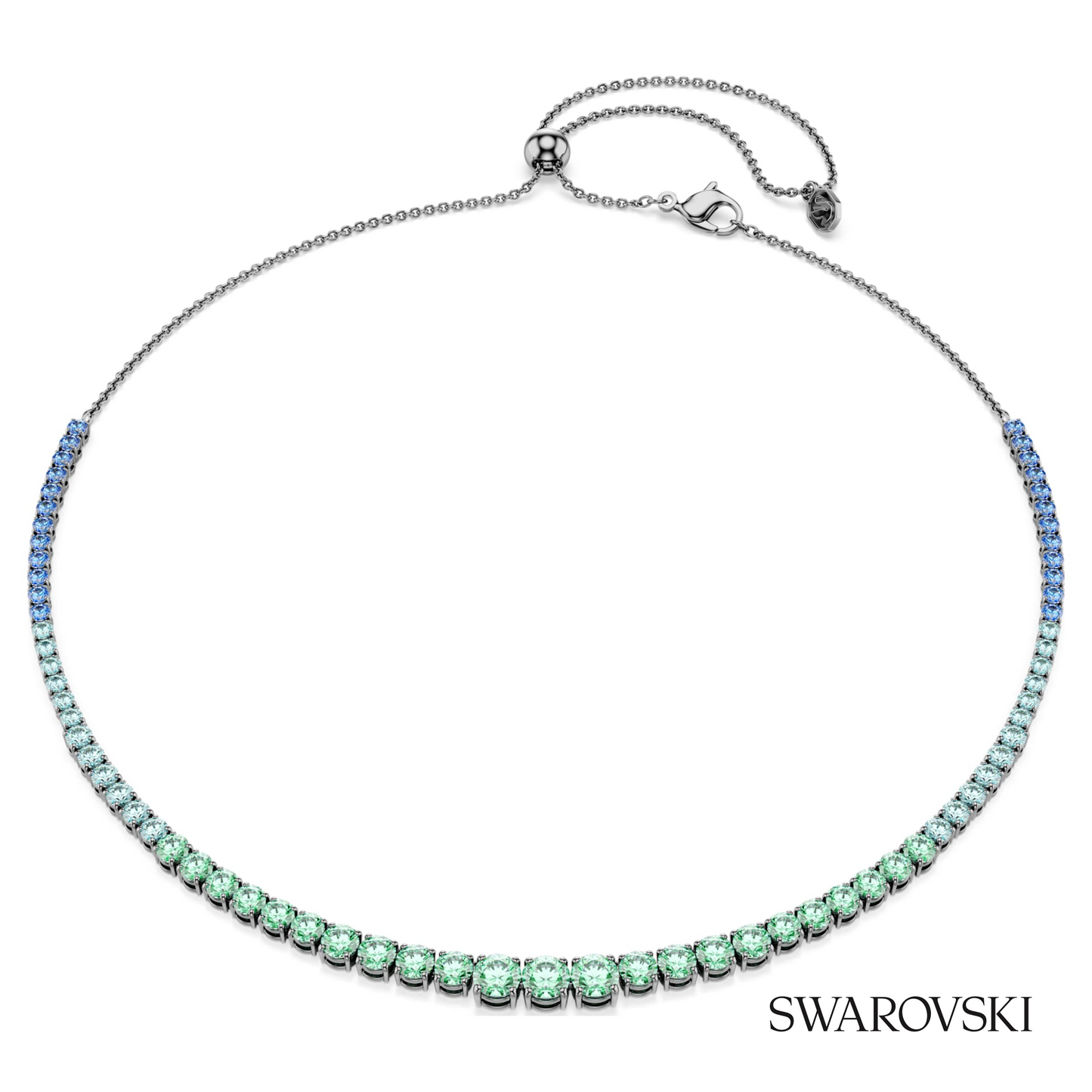 Swarovski Matrix necklace, Gradient of round cuts – item 5751192