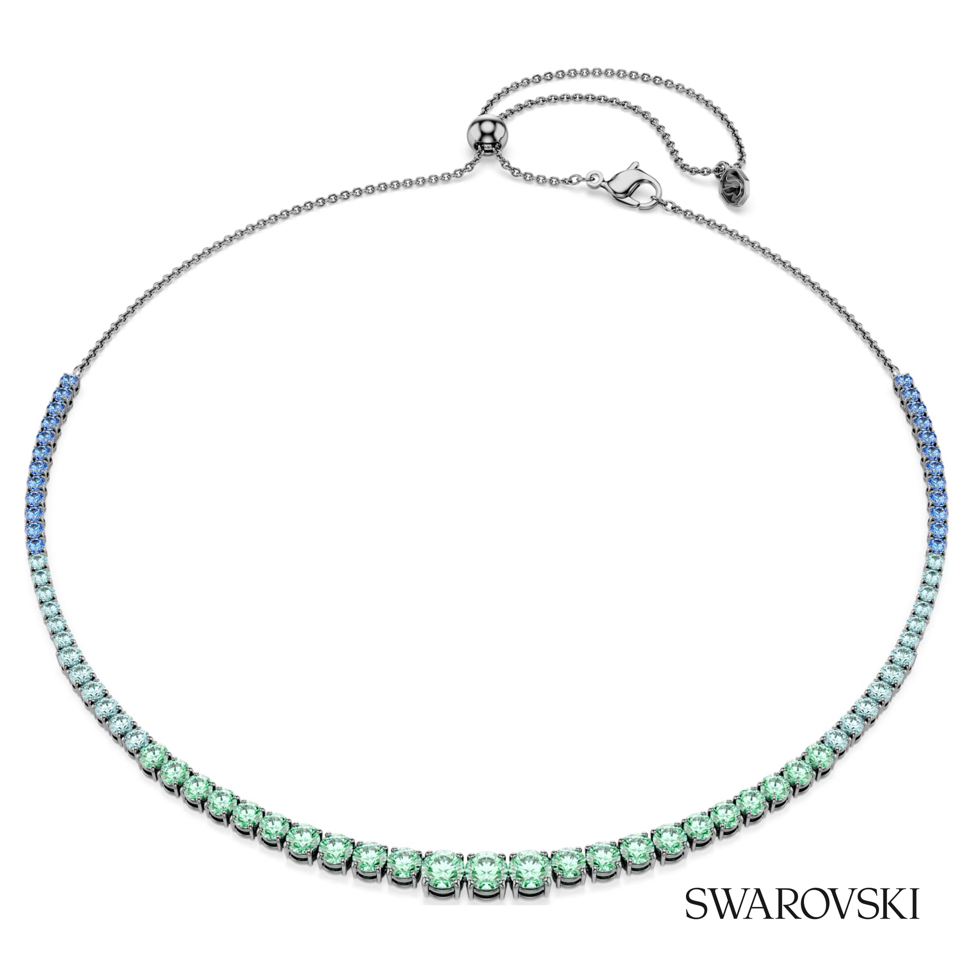 Swarovski Matrix necklace, Gradient of round cuts – item 5751192