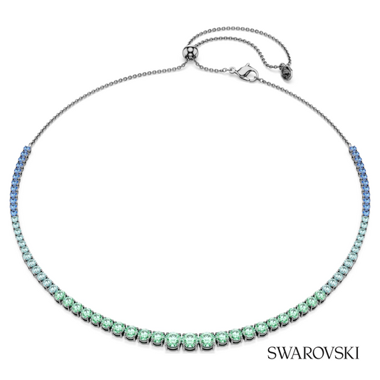 Swarovski Matrix necklace, Gradient of round cuts – item 5751192