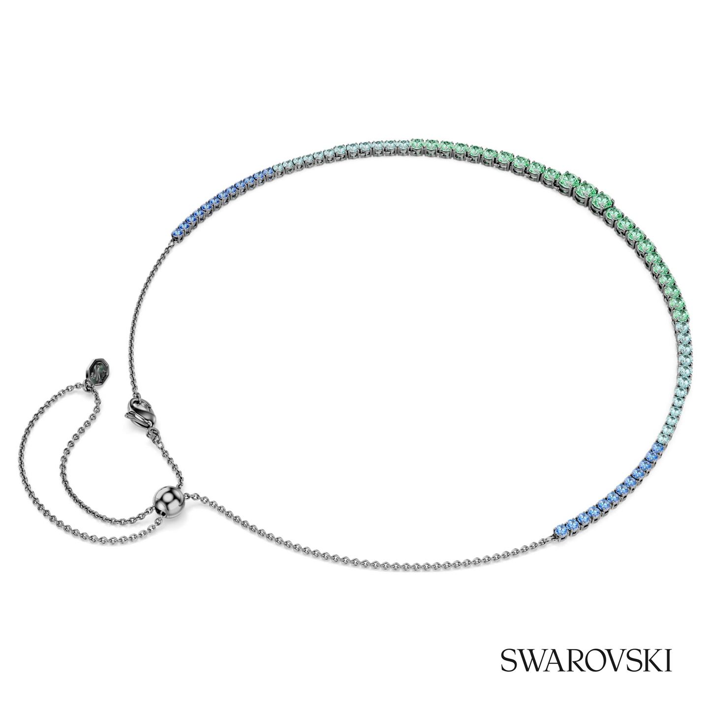 Swarovski Matrix necklace, Gradient of round cuts – item 5751192 image 4