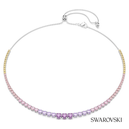 Swarovski Matrix necklace, Gradient of round cuts – item 5751196
