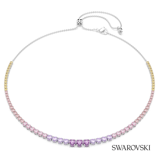 Swarovski Matrix necklace, Gradient of round cuts – item 5751196