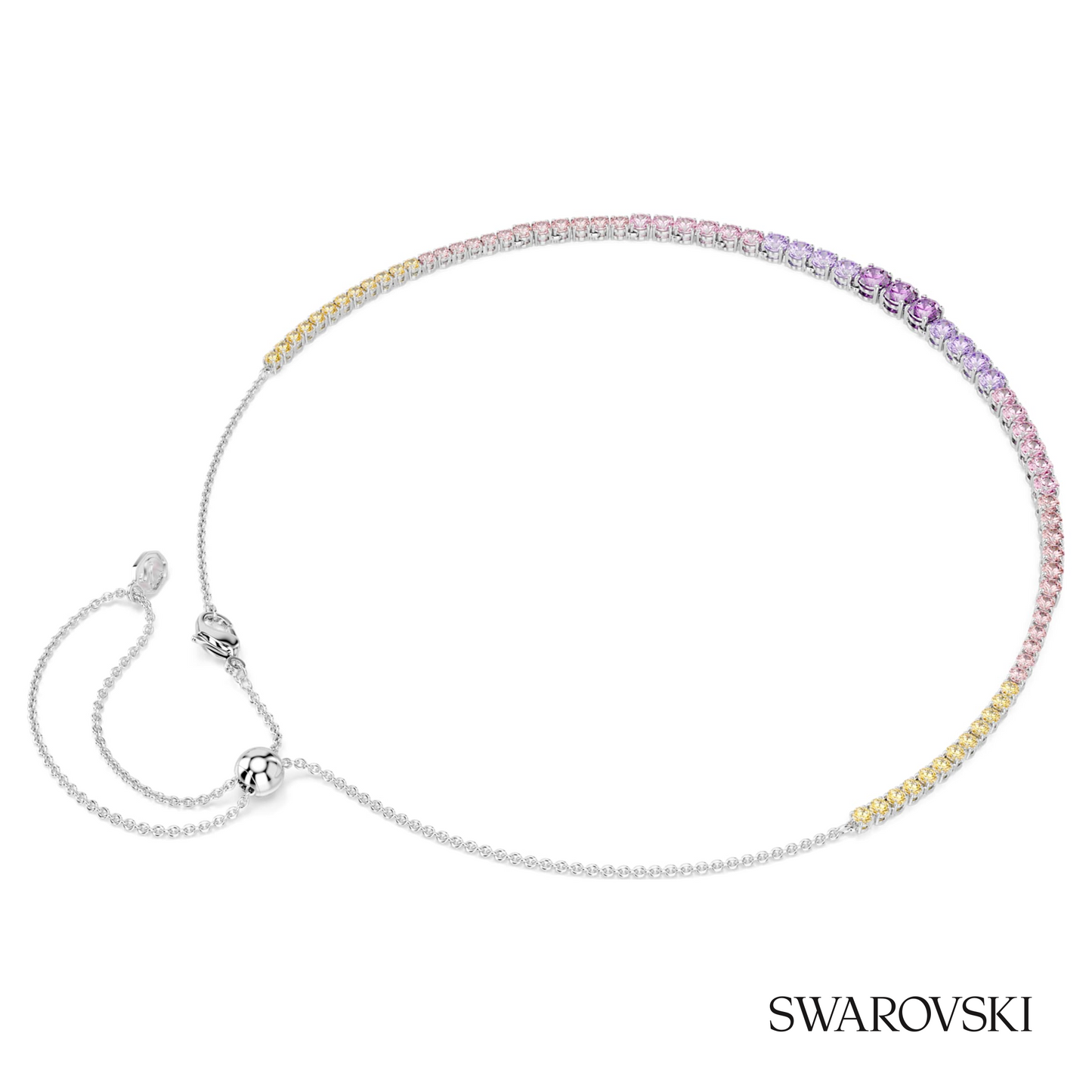 Swarovski Matrix necklace, Gradient of round cuts – item 5751196 image 5