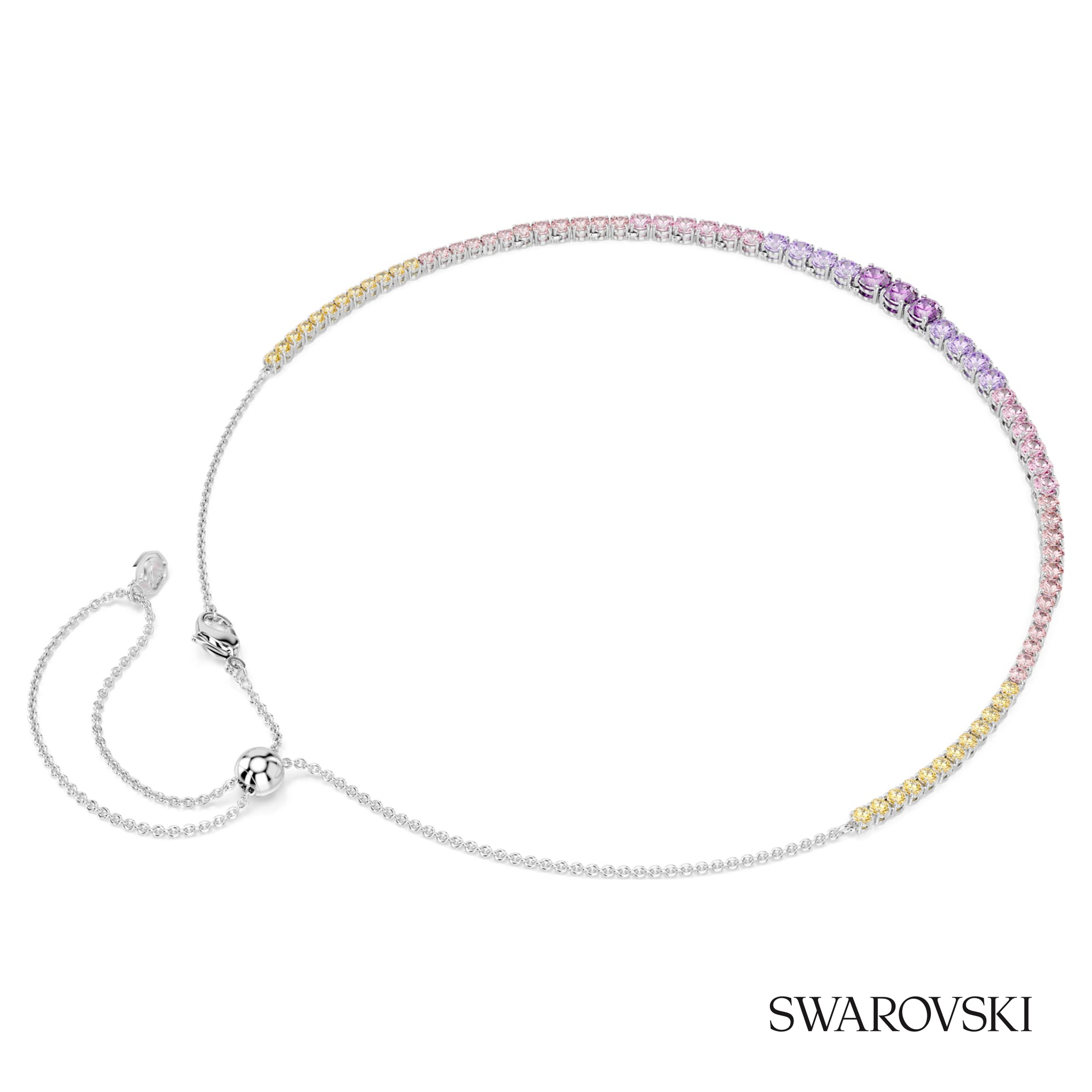 Swarovski Matrix necklace, Gradient of round cuts – item 5751196 image 5