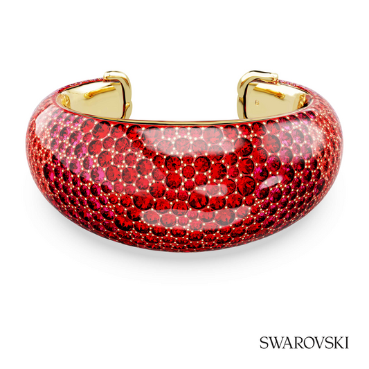 Idyllia cuff, Red, 18K gold finish – item 5751424