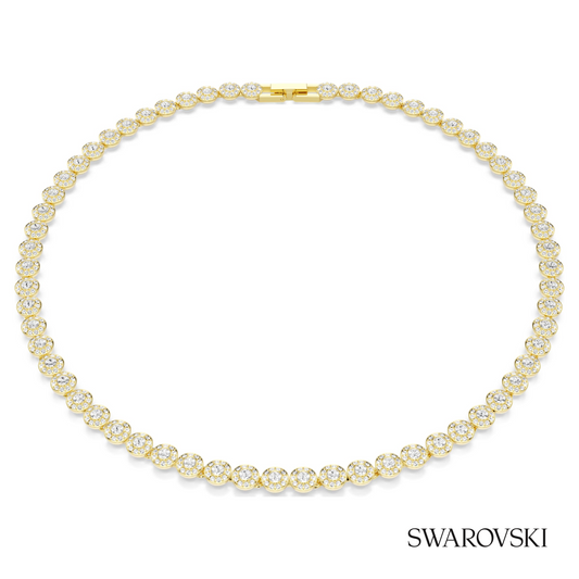 Una Angelic necklace, Round cut, Small, White, 18K gold finish – item 5751560