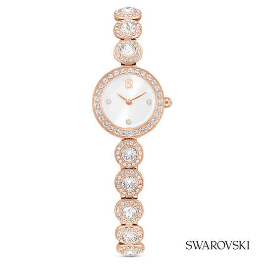 Una Angelic watch, Crystal bracelet, Rose gold tone