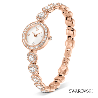 Una Angelic watch, Crystal bracelet, Rose gold tone