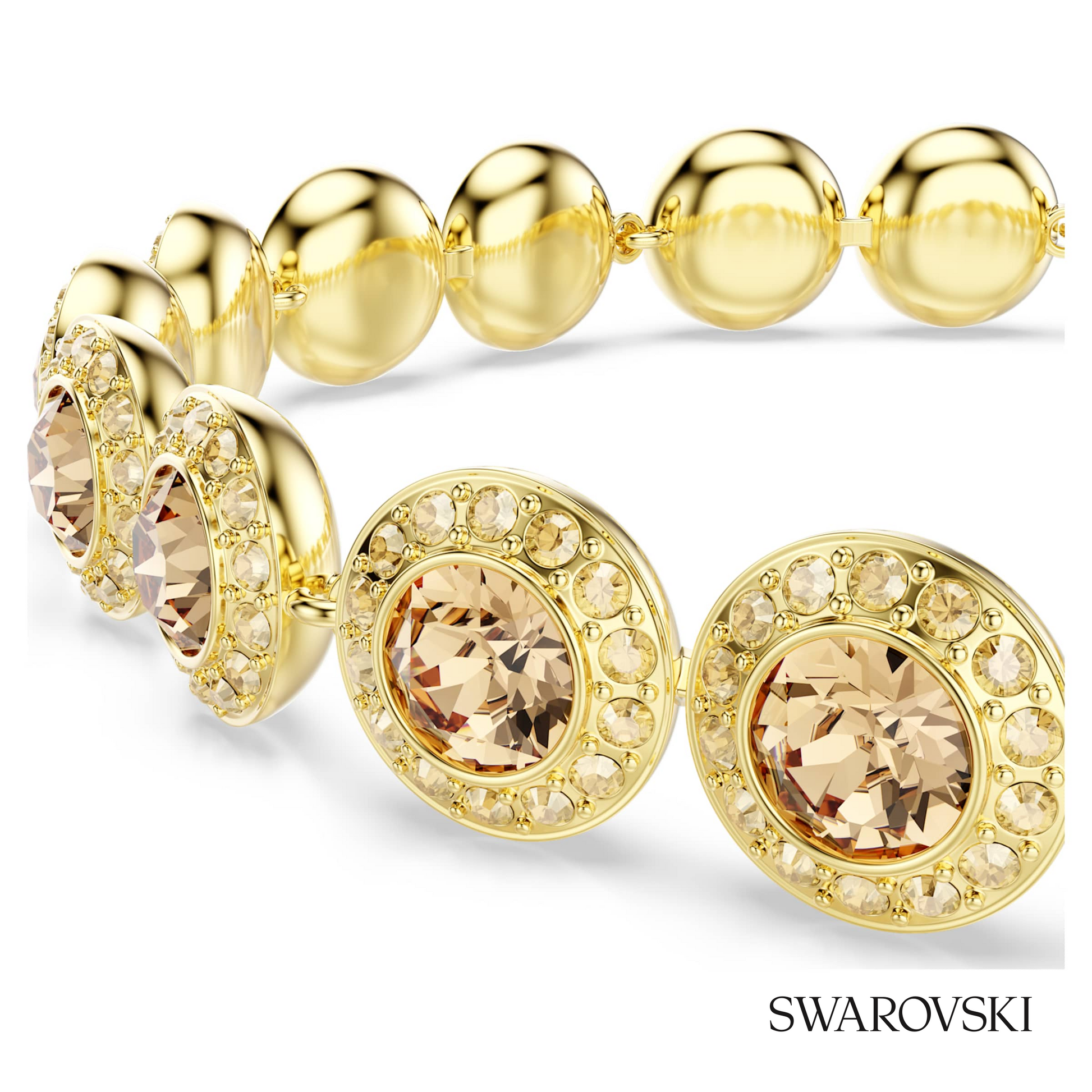 Swarovski Una Angelic bracelet, Round cut, Caramel, 18K – item 5753341 image 2