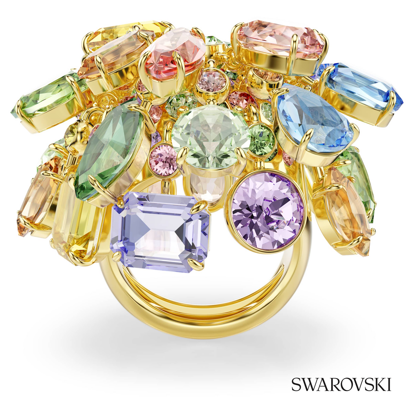 Swarovski Gema cocktail ring, Mixed cuts, Multicolored – item 5753503 image 2