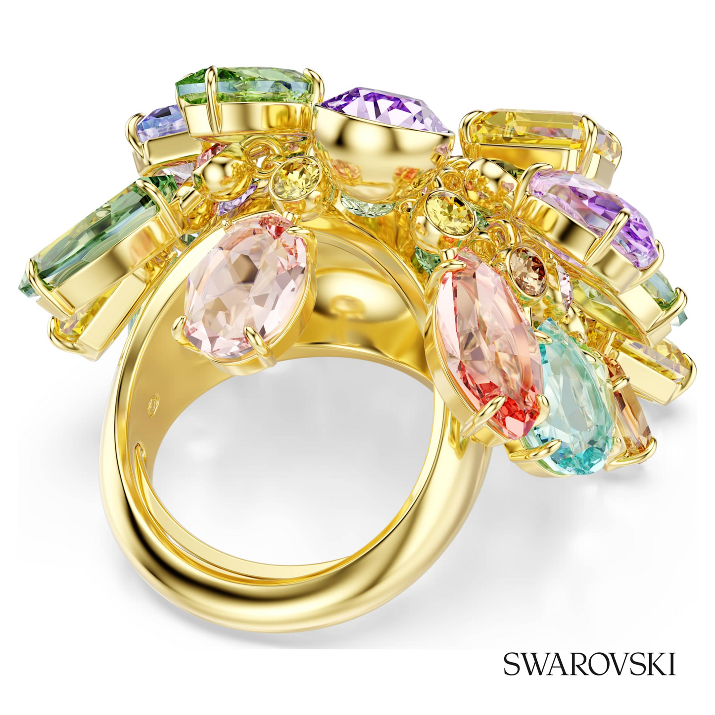 Swarovski Gema cocktail ring, Mixed cuts, Multicolored – item 5753503 image 3