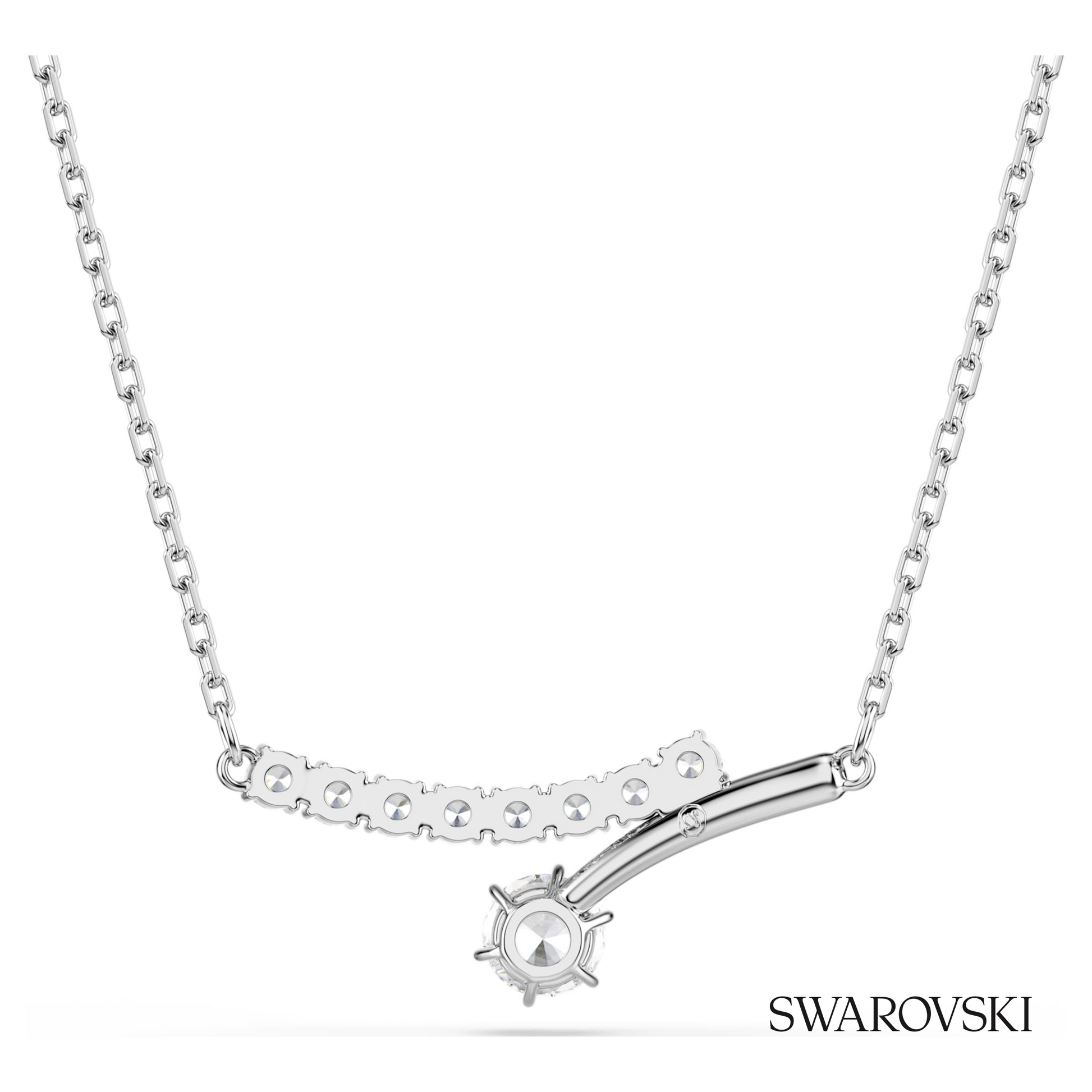 Swarovski Matrix necklace, Round cut, White, Rhodium plated – item 5753568 image 5