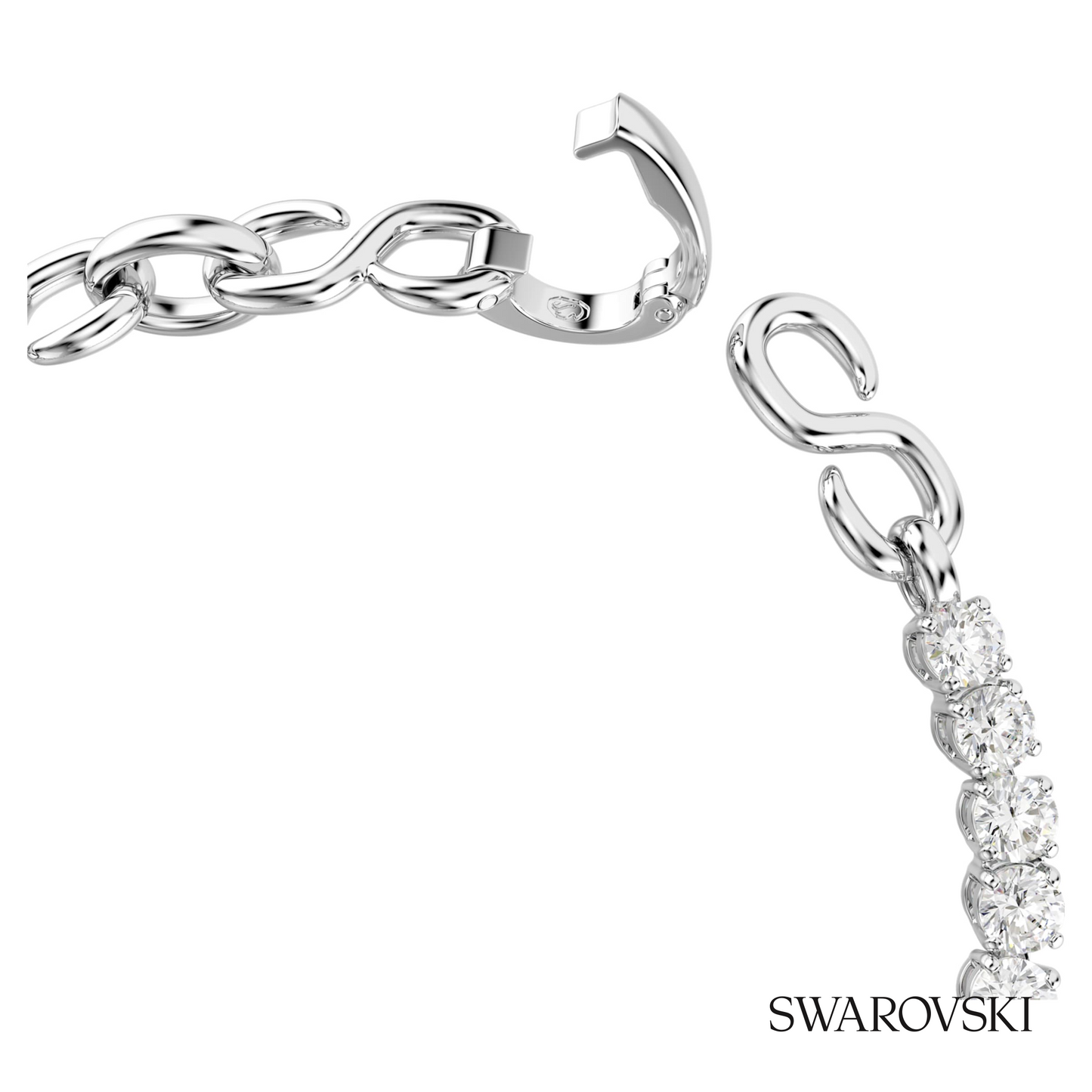 Swarovski Matrix bracelet, Round cut, White, Rhodium plated – item 5753926 image 3