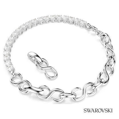 Swarovski Matrix bracelet, Round cut, White, Rhodium plated – item 5753926 image 4