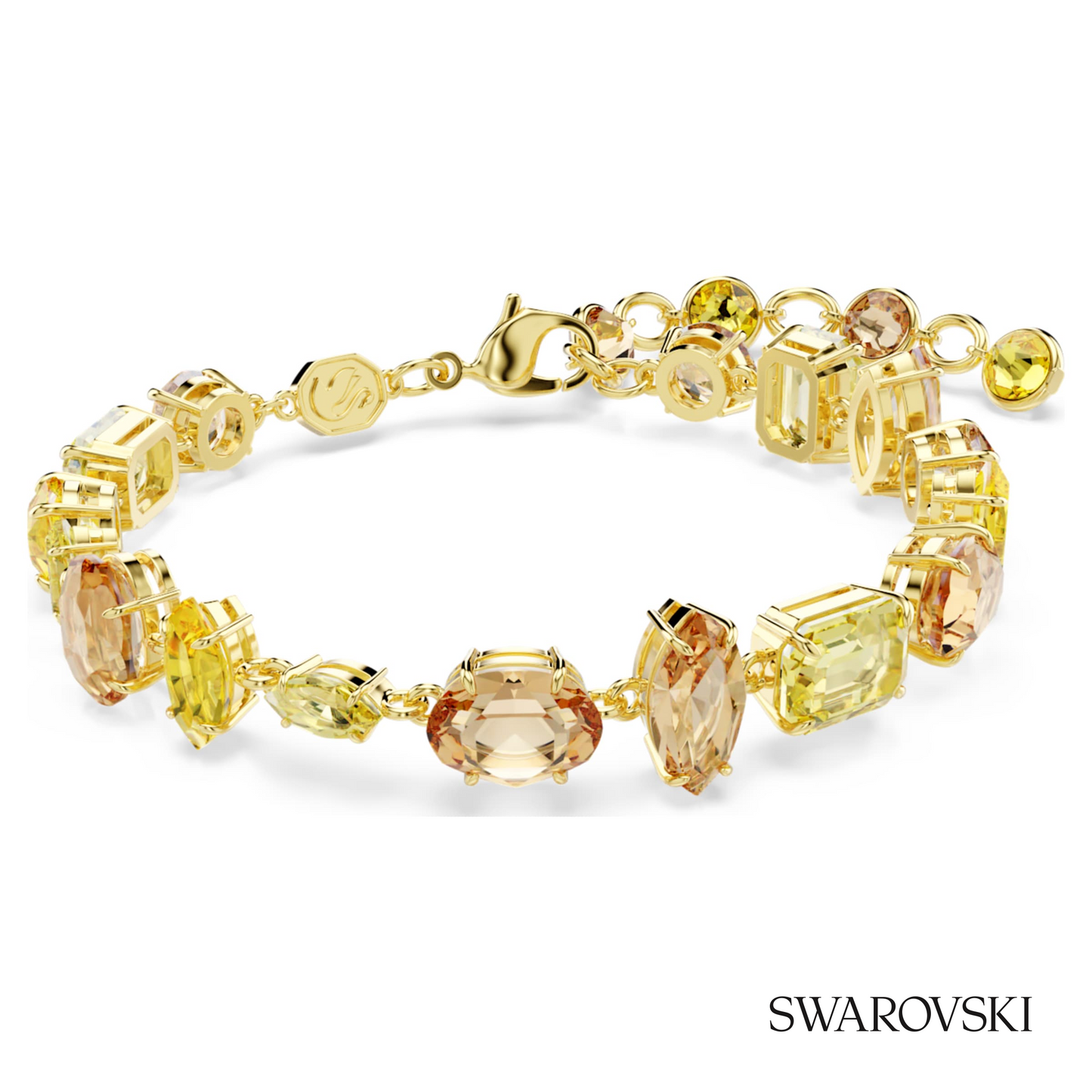 Swarovski Gema bracelet, Mixed cuts, Yellow, 18K gold – item 5754260 image 5