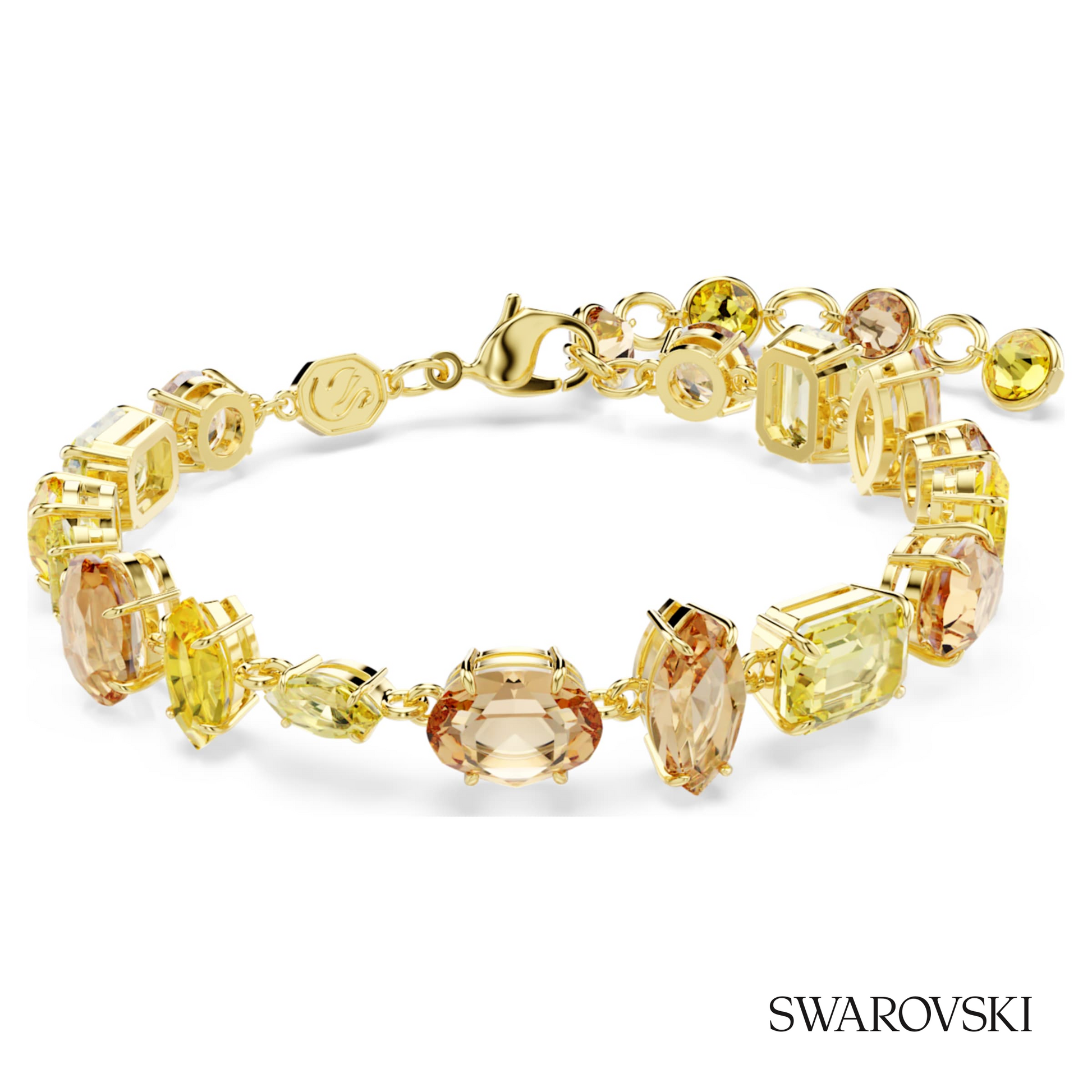 Swarovski Gema bracelet, Mixed cuts, Yellow, 18K gold – item 5754260 image 5