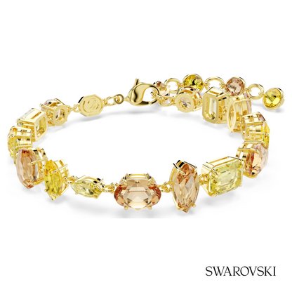 Swarovski Gema bracelet, Mixed cuts, Yellow, 18K gold – item 5754260 image 5