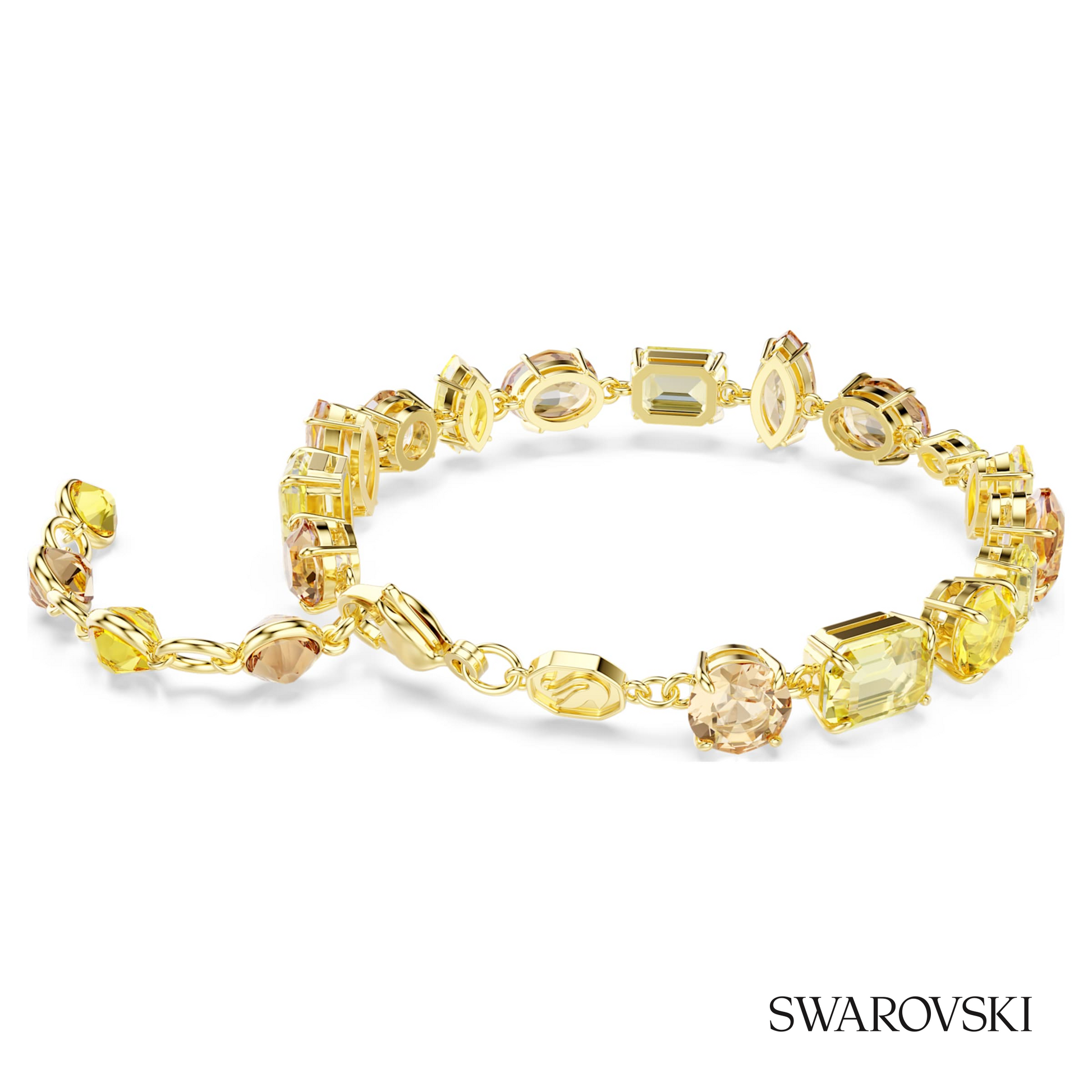 Swarovski Gema bracelet, Mixed cuts, Yellow, 18K gold – item 5754260 image 4