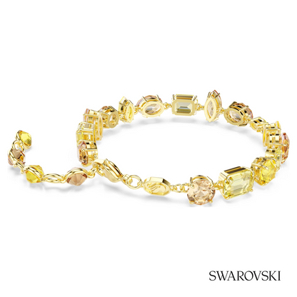Swarovski Gema bracelet, Mixed cuts, Yellow, 18K gold – item 5754260 image 4