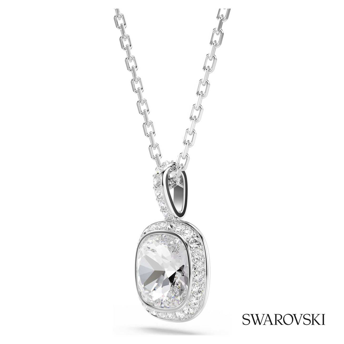 Swarovski Una Angelic pendant, Cushion cut, White, Rhodium – item 5754340 image 3