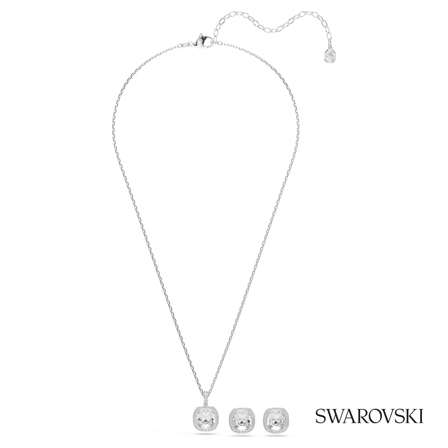 Swarovski Una Angelic set, Cushion cut, White, Rhodium – item 5754343 image 2