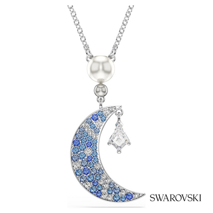 Swarovski Symbolica pendant, Round cut, Moon, Blue – item 5754381
