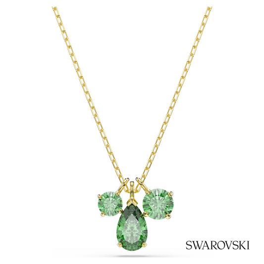 Swarovski Mesmera pendant, Mixed cuts, Green, 18K gold – item 5754392