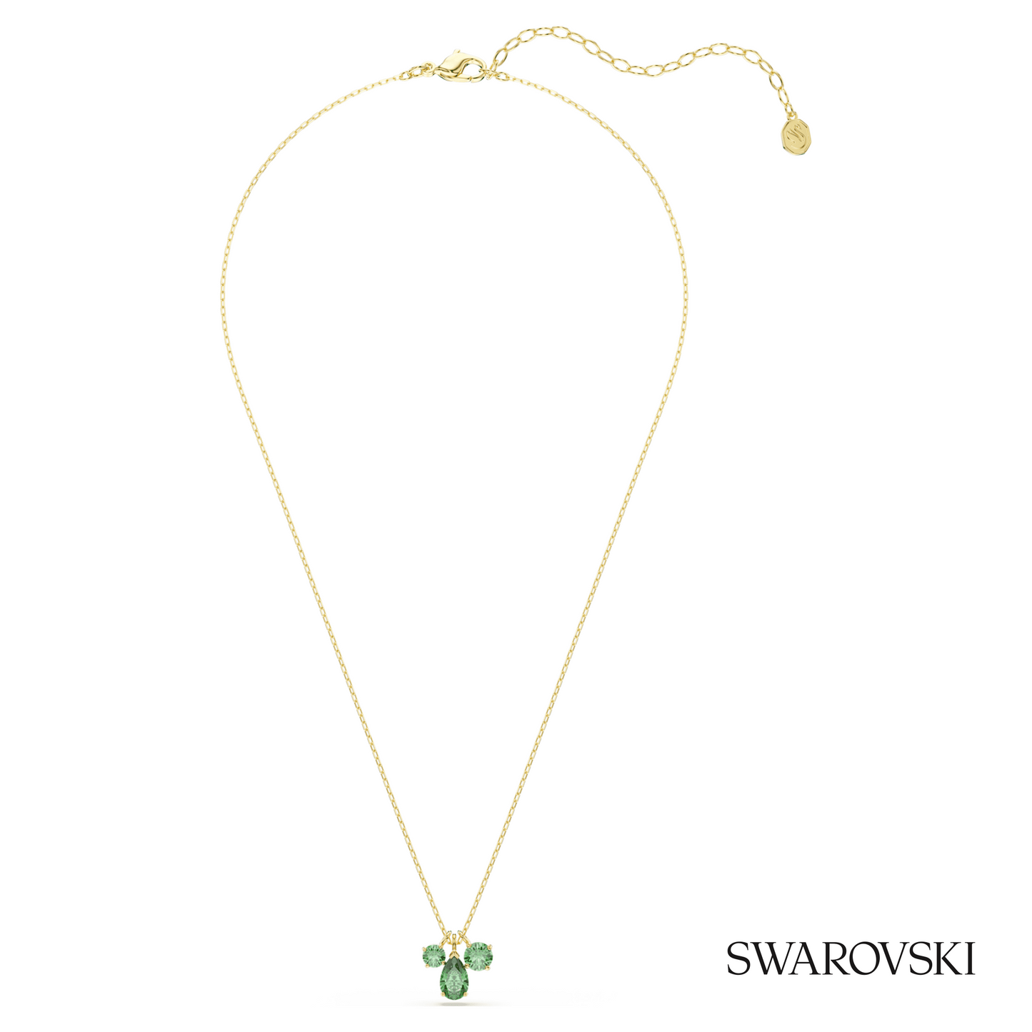 Swarovski Mesmera pendant, Mixed cuts, Green, 18K gold – item 5754392 image 2