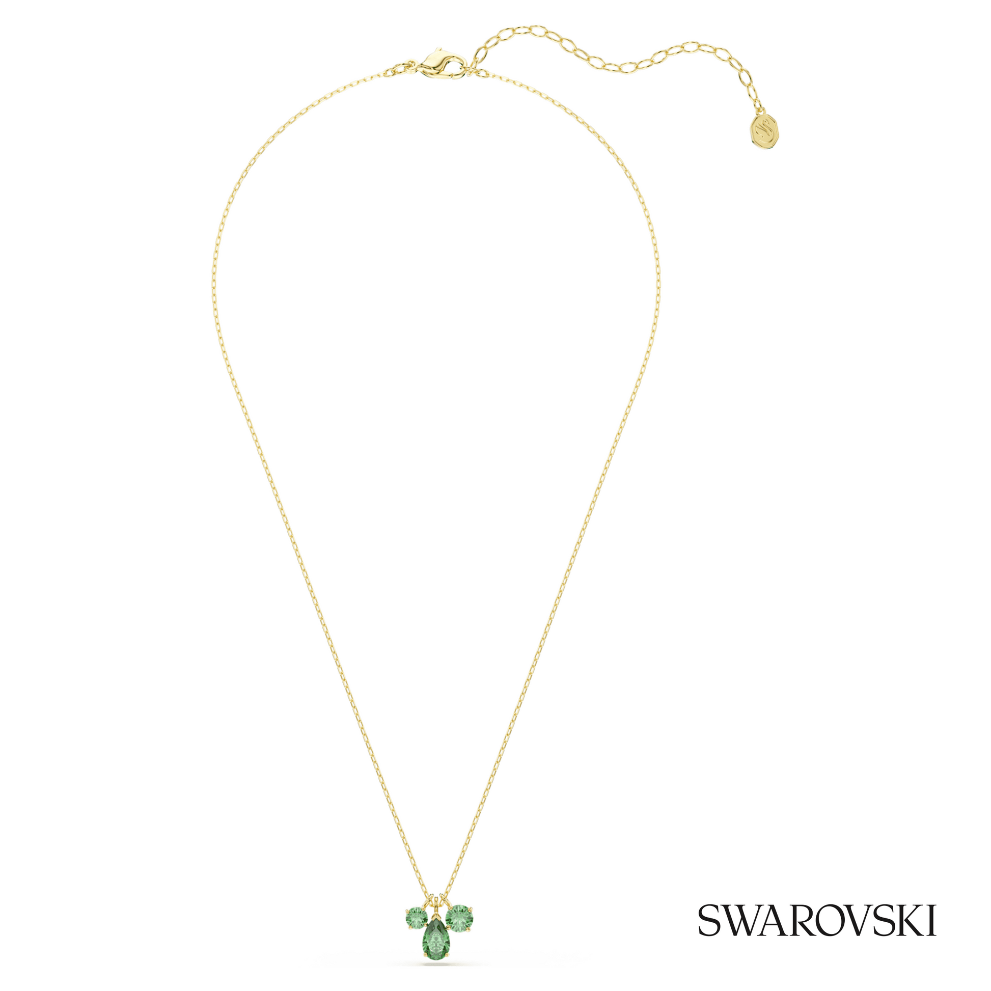 Swarovski Mesmera pendant, Mixed cuts, Green, 18K gold – item 5754392 image 2