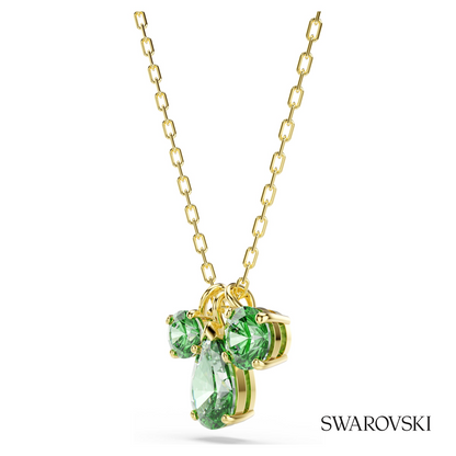 Swarovski Mesmera pendant, Mixed cuts, Green, 18K gold – item 5754392 image 3