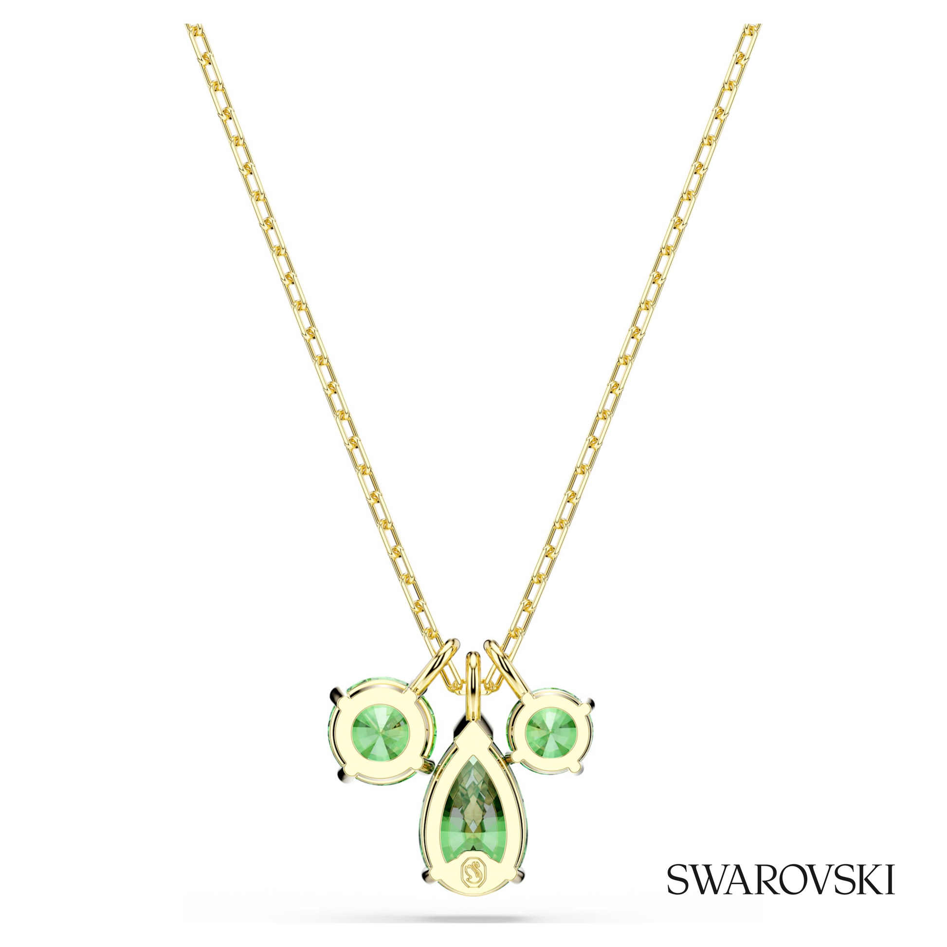 Swarovski Mesmera pendant, Mixed cuts, Green, 18K gold – item 5754392 image 5
