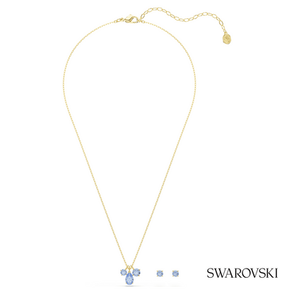 Swarovski Mesmera set, (2), Mixed cuts, Blue, 18K gold – item 5754650 image 2