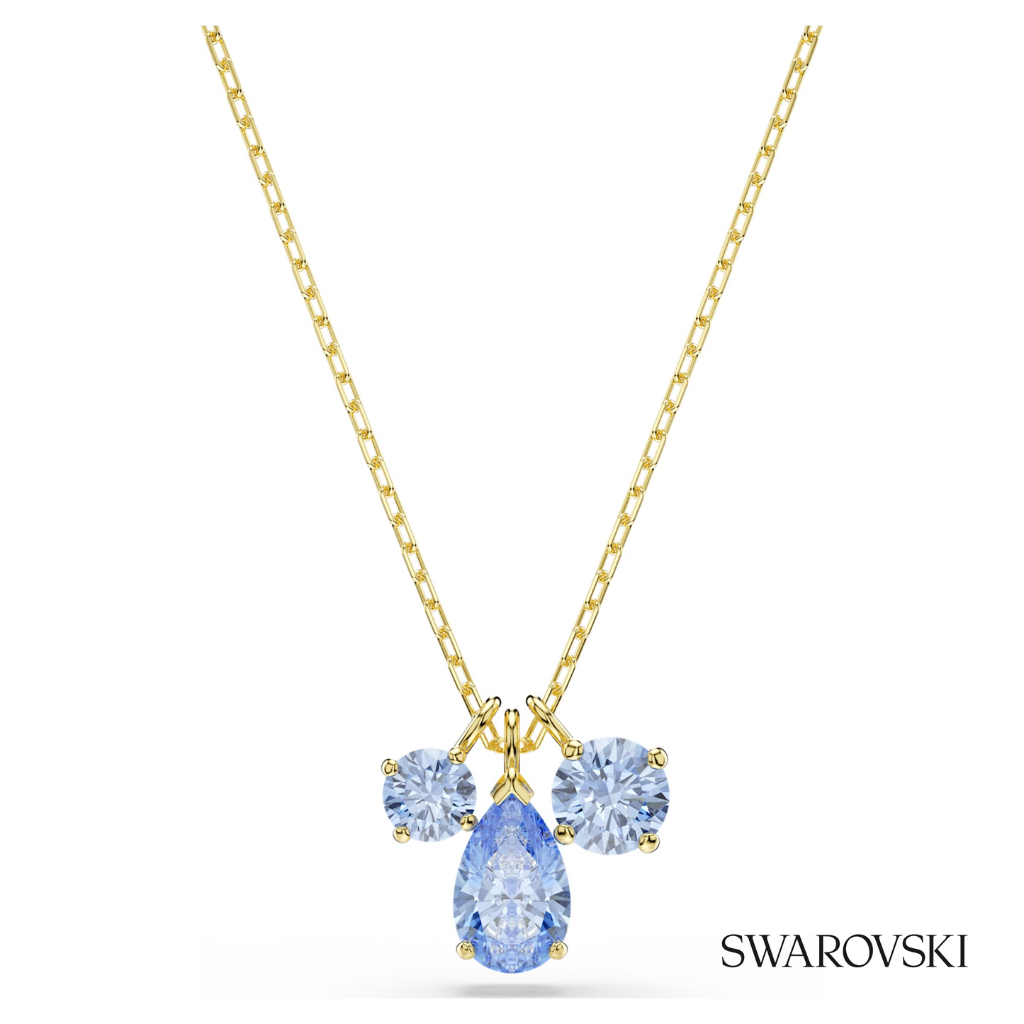 Swarovski Mesmera set, (2), Mixed cuts, Blue, 18K gold – item 5754650 image 4