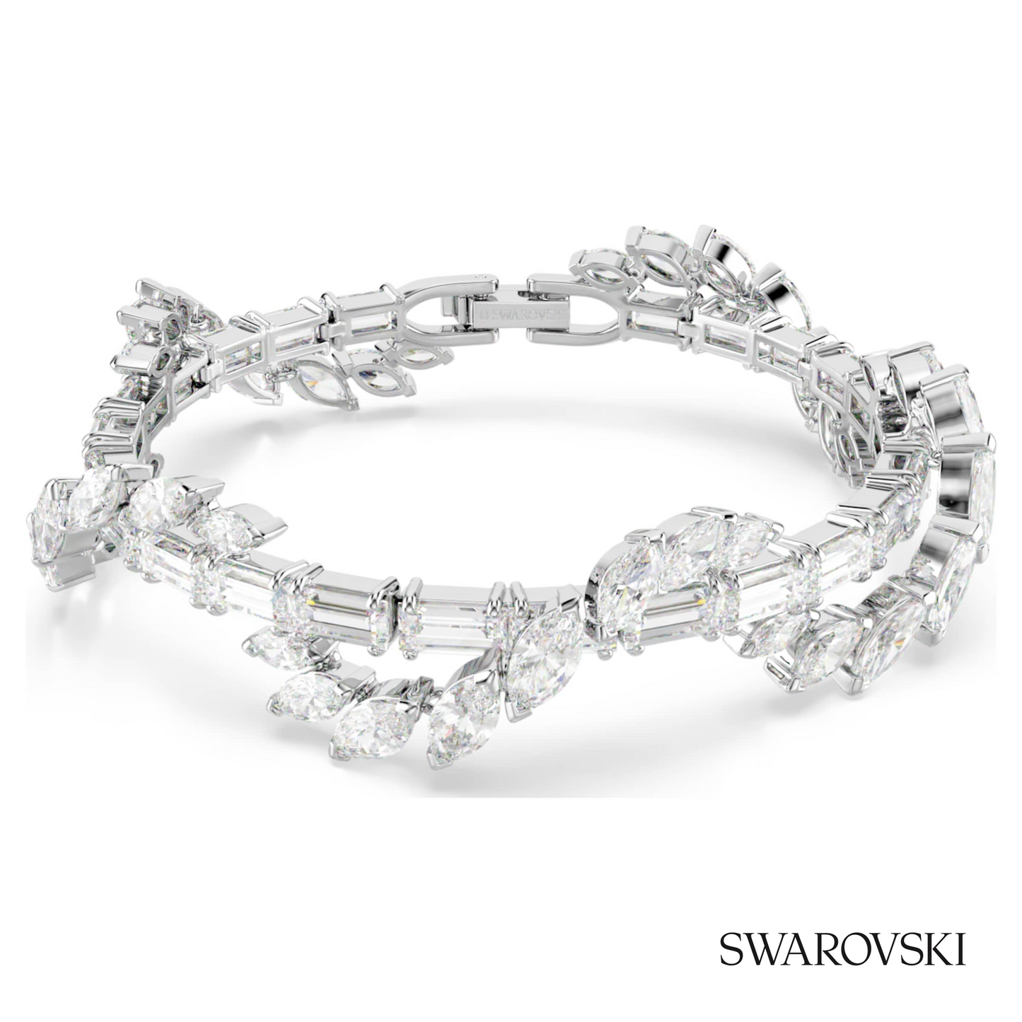 Swarovski Mesmera bracelet, Mixed cuts, White, Rhodium – item 5754818 image 5