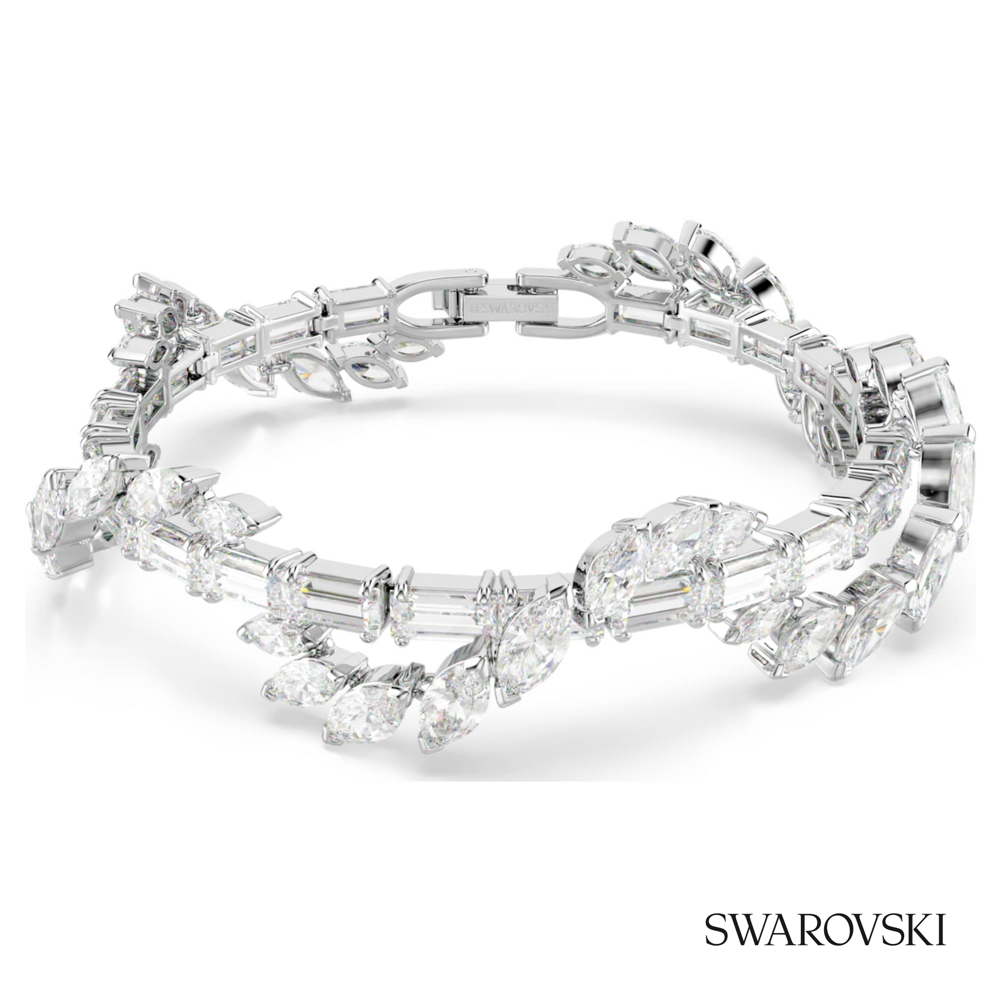 Swarovski Mesmera bracelet, Mixed cuts, White, Rhodium – item 5754818 image 5