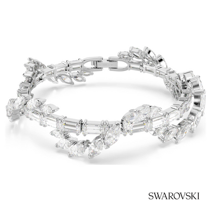 Swarovski Mesmera bracelet, Mixed cuts, White, Rhodium – item 5754818