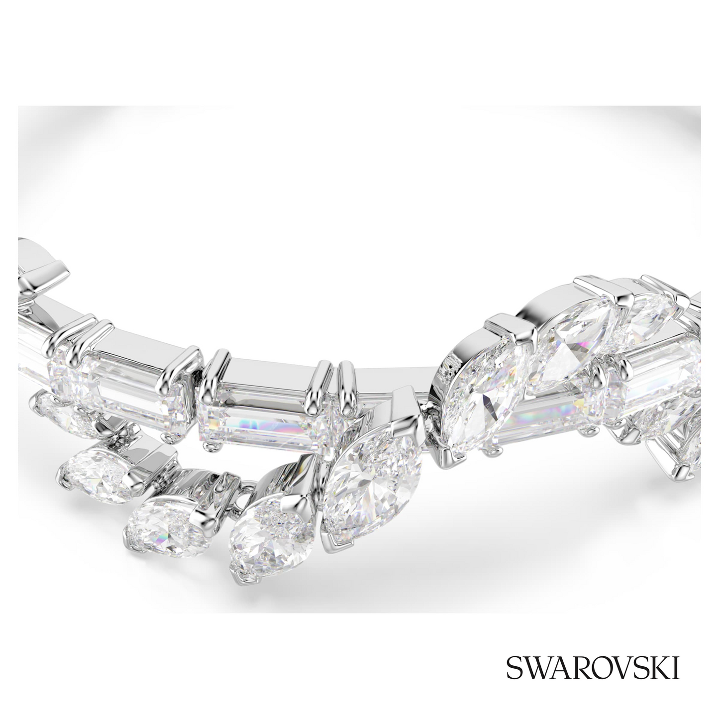 Swarovski Mesmera bracelet, Mixed cuts, White, Rhodium – item 5754818 image 2
