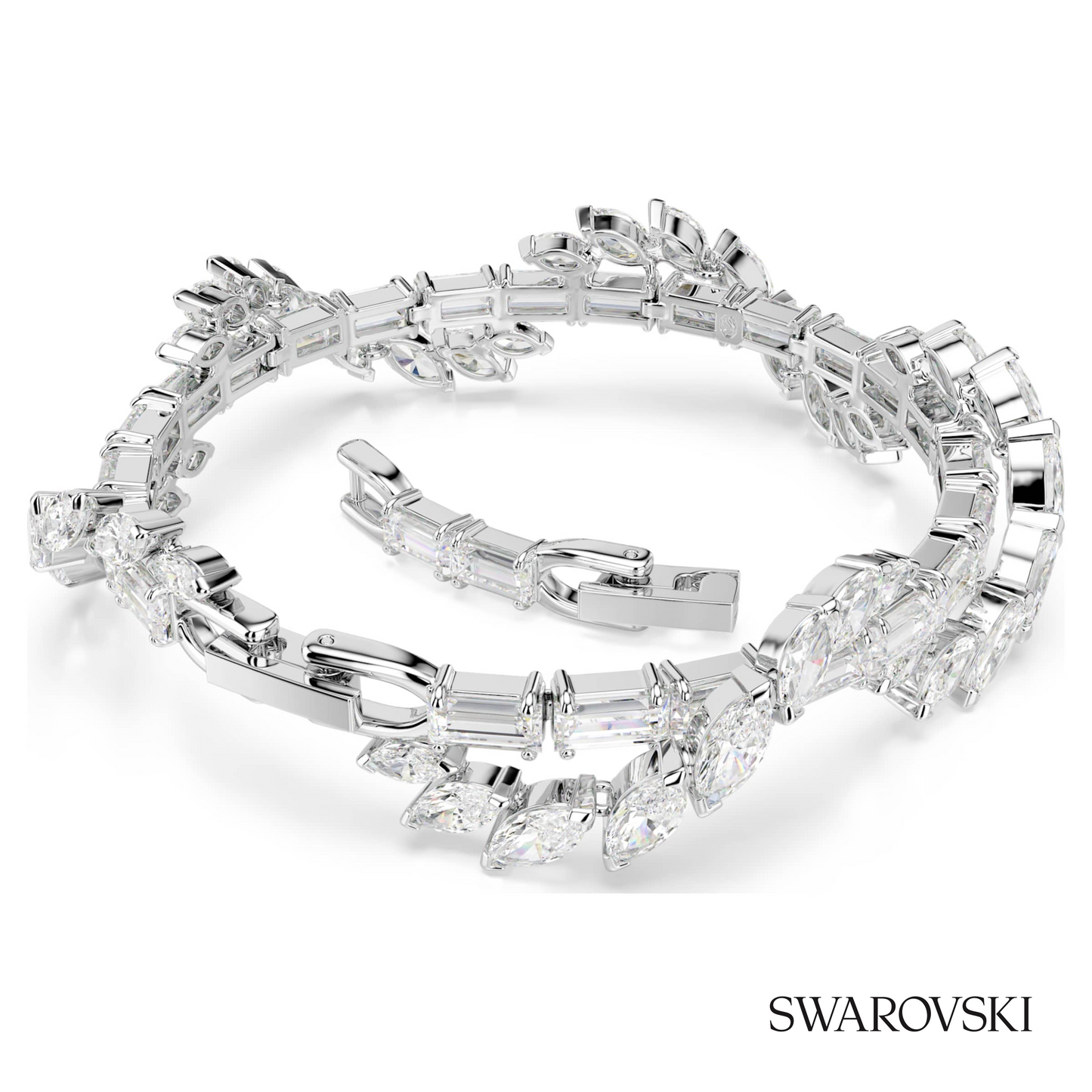 Swarovski Mesmera bracelet, Mixed cuts, White, Rhodium – item 5754818 image 4