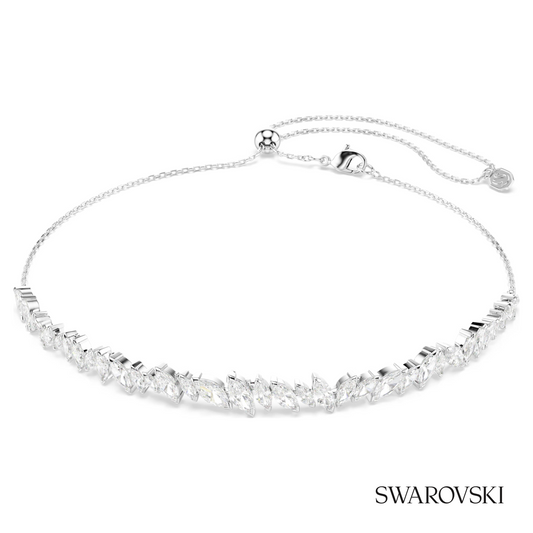 Mesmera choker, Marquise cut, White, Rhodium plated – item 5755905