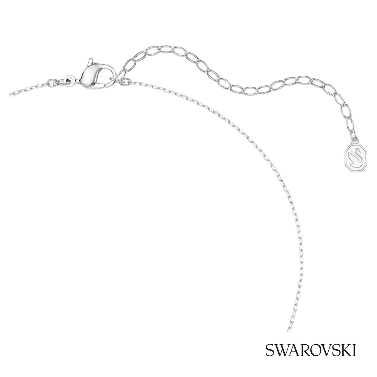Vienna pendant, Mixed cuts, Feather, White, Rhodium plated – item 5756111 – view 4