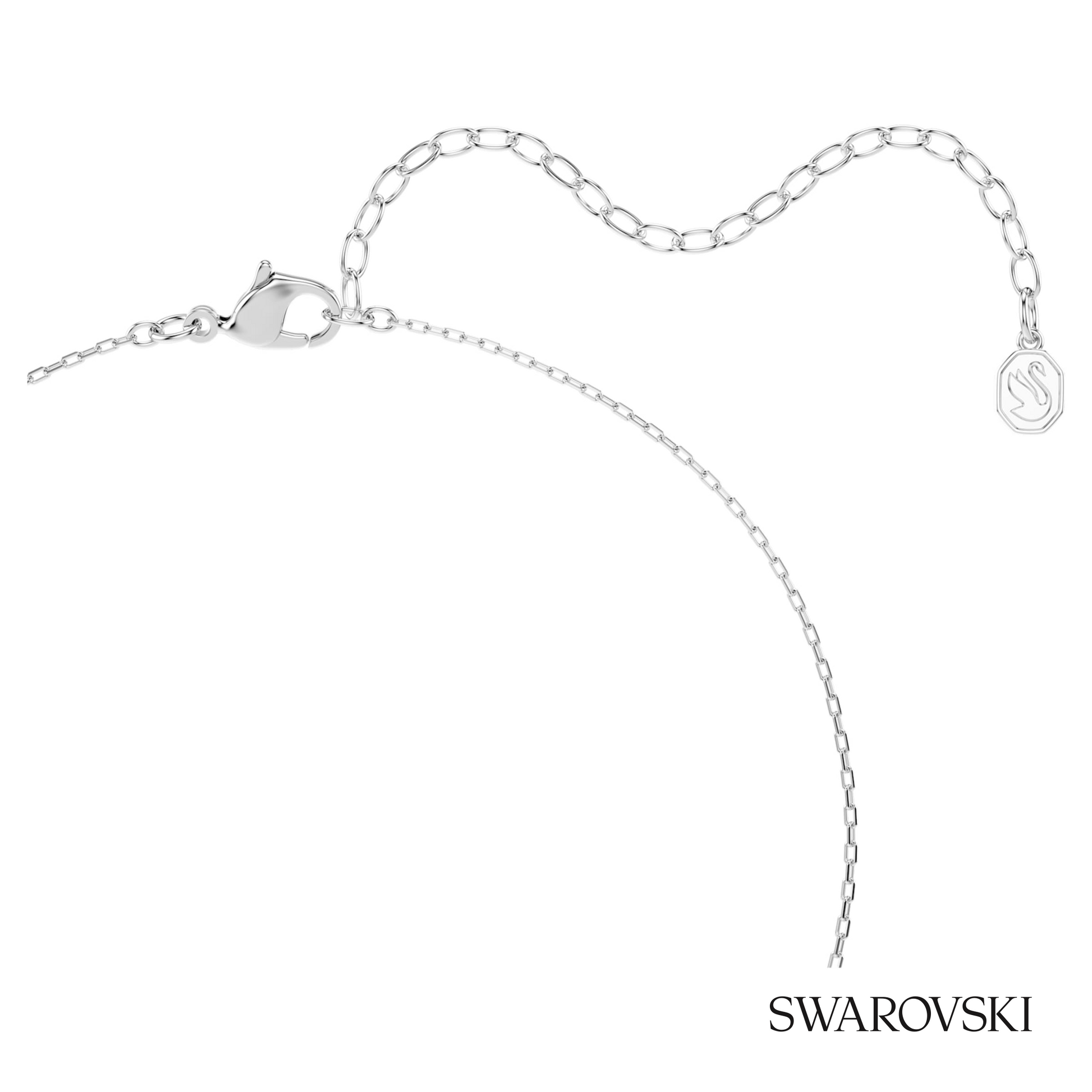 Swarovski Una Angelic pendant, Mixed cuts, Green, Rhodium – item 5757785 image 4