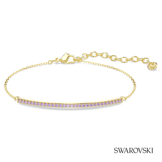 Only bracelet, Round cut, Purple, 18K gold finish – item 5757795