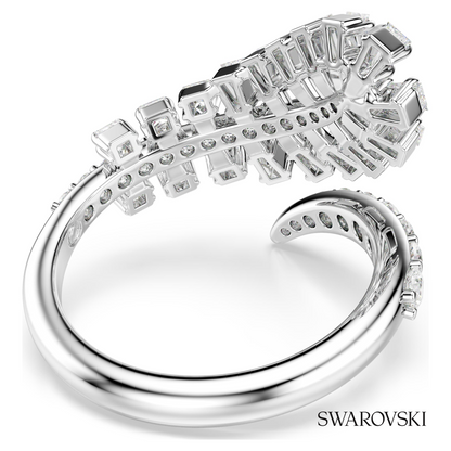 Vienna open ring, Mixed cuts, Feather, White, Rhodium plated – item 5757835 – view 4