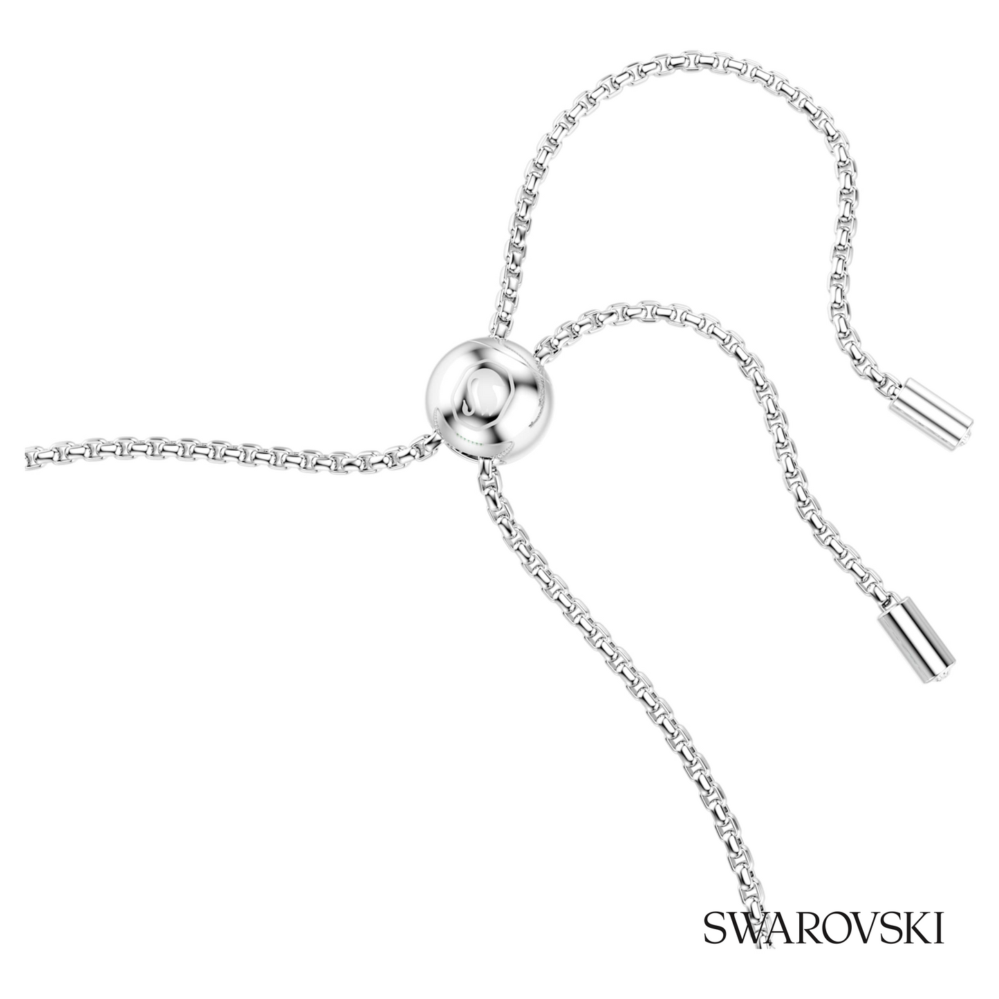Swarovski Matrix bracelet, Round cut, Green, Rhodium plated – item 5758987 image 3
