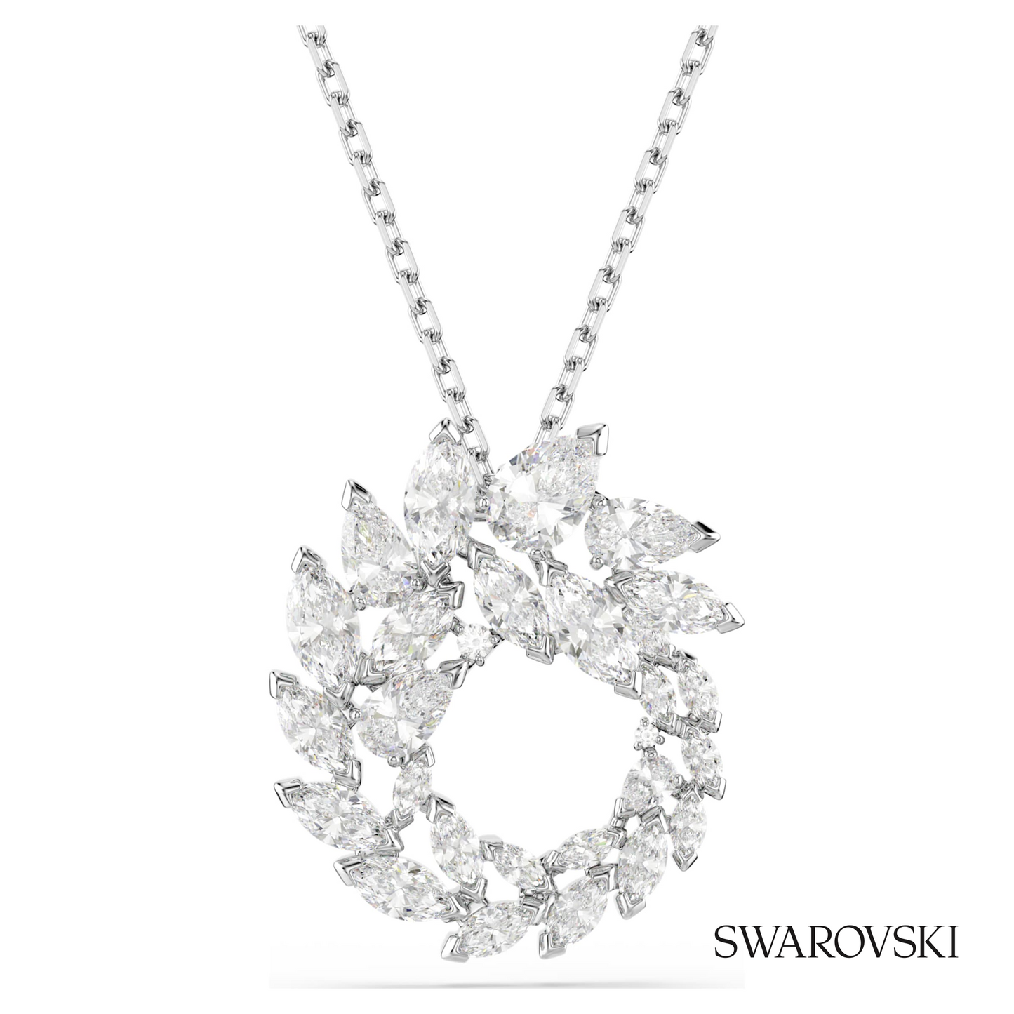 Swarovski Mesmera pendant, Marquise cut, White, Rhodium – item 5759837