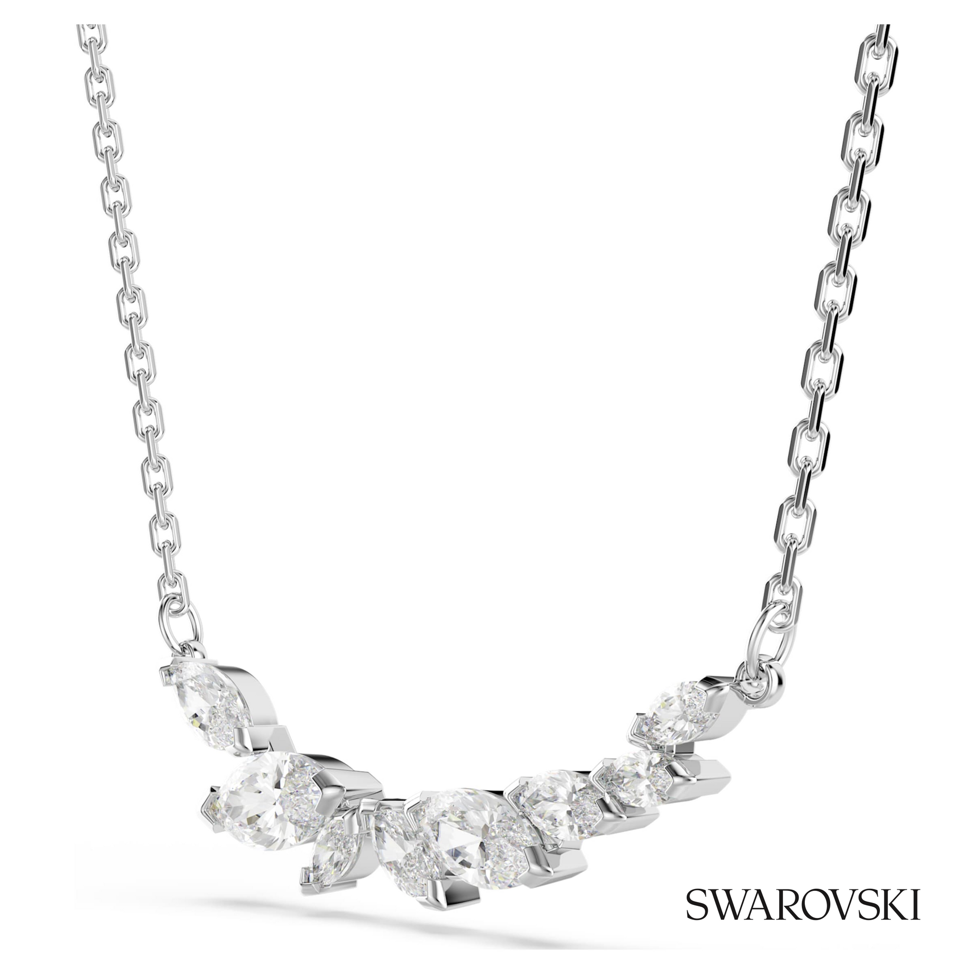 Swarovski Mesmera necklace, Marquise cut, White, Rhodium – item 5759838 image 3