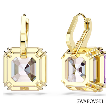 Swarovski Millenia drop earrings, Square cut, Purple, 18K – item 5759990 image 4