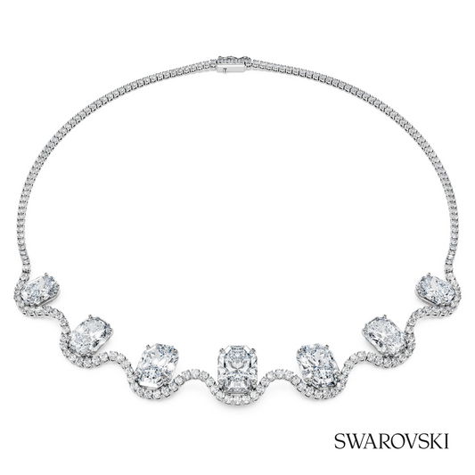 Octagon necklace, Lab-grown diamonds 37.70 ct tw, Octagon shape, 18K white gold – item 5760377