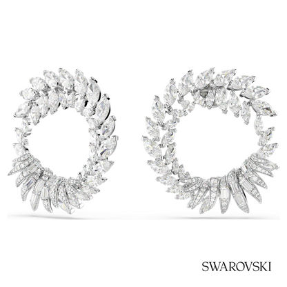 Swarovski Mesmera hoop earrings, Marquise cut, White – item 5760966 image 5