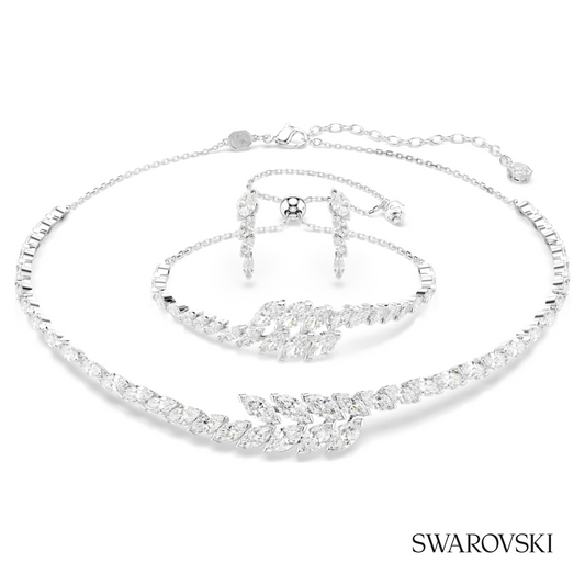 Mesmera set, Set (3), Marquise cut, White, Rhodium plated – item 5762135